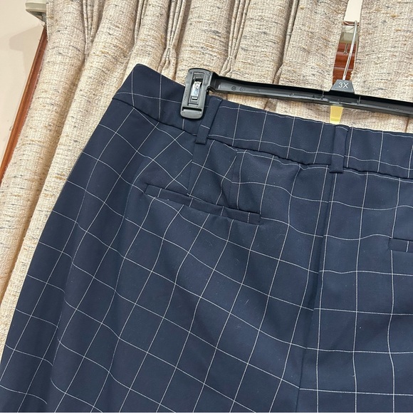 Lane Bryant 'The Lena' Navy Plaid Pants - Picture 5 of 5